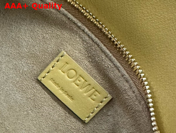 Loewe Small Puzzle Bag in Sahara Smooth Calfskin with Woven Handle Replica