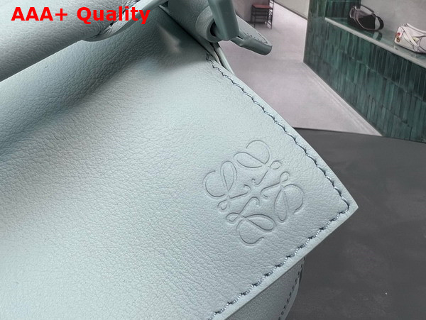 Loewe Small Puzzle Bag in Satin Calfskin Aquamarine Replica