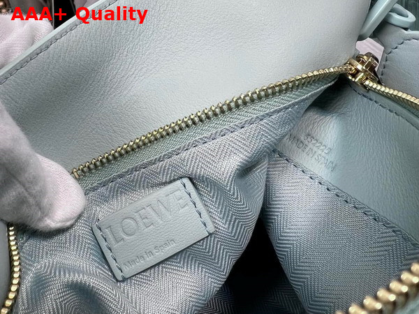 Loewe Small Puzzle Bag in Satin Calfskin Aquamarine Replica