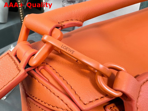 Loewe Small Puzzle Bag in Satin Calfskin Orange Replica