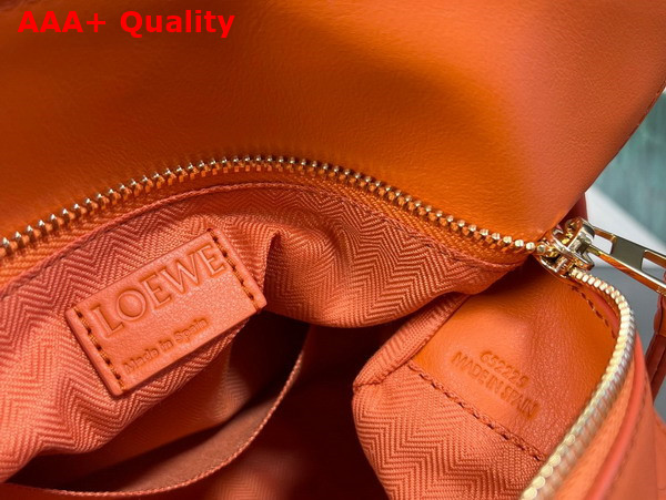 Loewe Small Puzzle Bag in Satin Calfskin Orange Replica