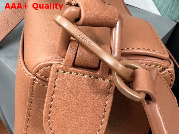 Loewe Small Puzzle Bag in Satin Calfskin Pecan Replica