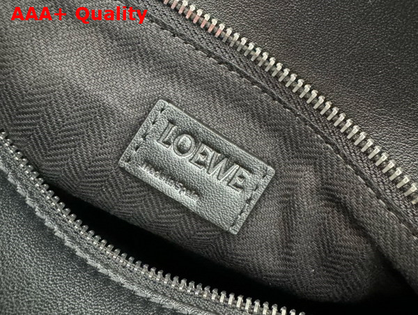 Loewe Small Puzzle Bumbag in Black Classic Calfskin Replica