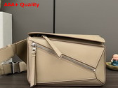 Loewe Small Puzzle Bumbag in Cream Classic Calfskin Replica