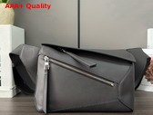 Loewe Small Puzzle Bumbag in Dark Grey Classic Calfskin Replica