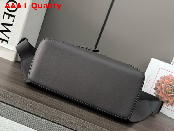 Loewe Small Puzzle Bumbag in Dark Grey Classic Calfskin Replica
