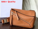 Loewe Small Puzzle Bumbag in Smooth Calfskin Tan Replica