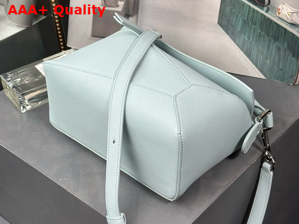 Loewe Small Puzzle Edge Bag in Blue Iceberg Classic Calfskin Replica