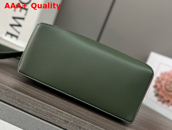 Loewe Small Puzzle Edge Bag in Classic Calfskin Dark Green Replica