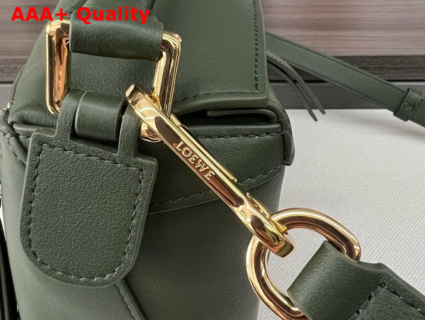 Loewe Small Puzzle Edge Bag in Classic Calfskin Dark Green Replica