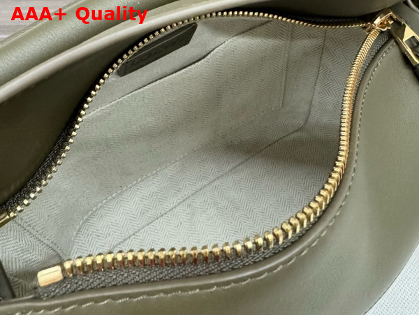 Loewe Small Puzzle Edge Bag in Classic Calfskin Dark Khaki Replica
