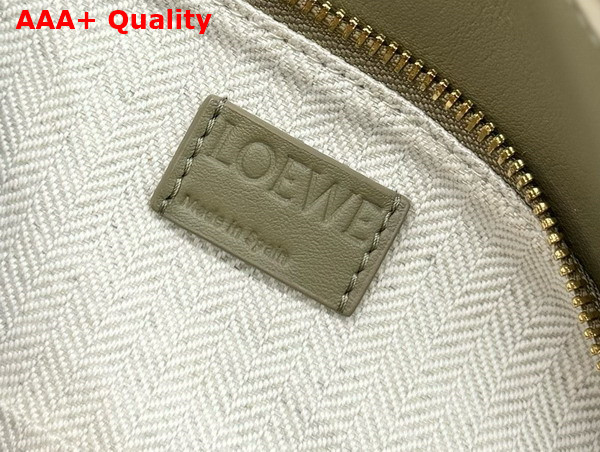 Loewe Small Puzzle Edge Bag in Classic Calfskin Eucalyptus Green Replica