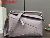 Loewe Small Puzzle Edge Bag in Classic Calfskin Lilac Replica