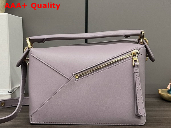 Loewe Small Puzzle Edge Bag in Classic Calfskin Lilac Replica