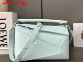 Loewe Small Puzzle Edge Bag in Classic Calfskin Pale Blue Replica