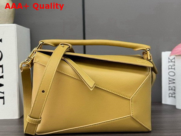 Loewe Small Puzzle Edge Bag in Classic Calfskin Sahara Replica