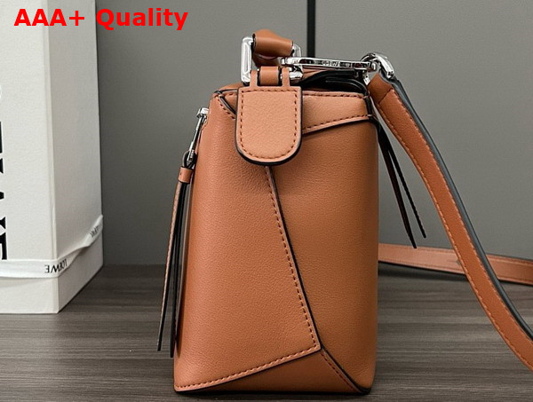 Loewe Small Puzzle Edge Bag in Classic Calfskin Tan Replica