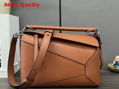 Loewe Small Puzzle Edge Bag in Classic Calfskin Tan Replica