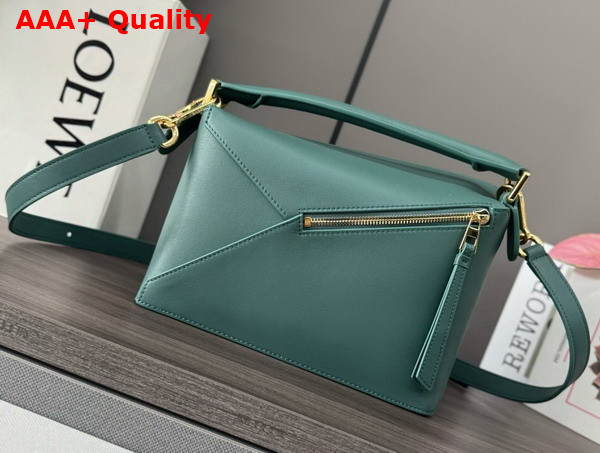 Loewe Small Puzzle Edge Bag in Classic Calfskin Vetiver Replica