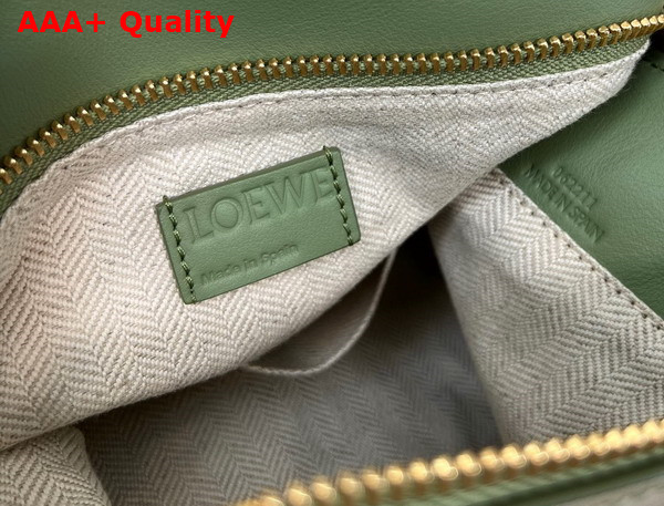 Loewe Small Puzzle Edge Bag in Degrade Nappa Calfskin Light Green Replica