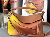 Loewe Small Puzzle Edge Bag in Degrade Nappa Calfskin Tan Yellow Replica