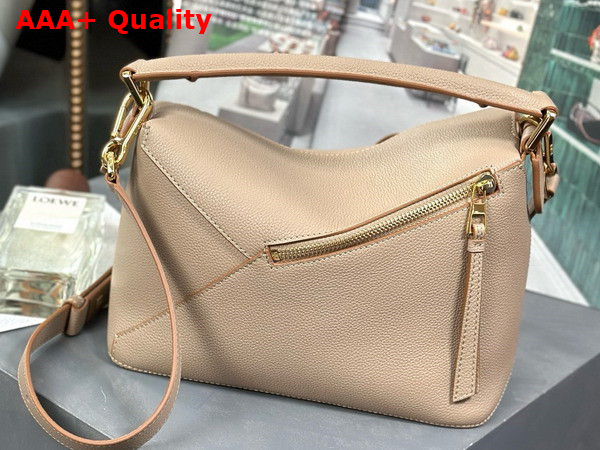 Loewe Small Puzzle Edge Bag in Sand Soft Grained Calfskin Replica