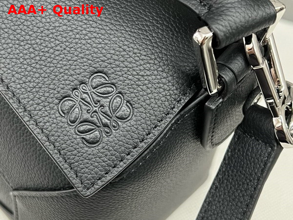 Loewe Small Puzzle Edge Bag in Soft Grained Calfskin Black Replica