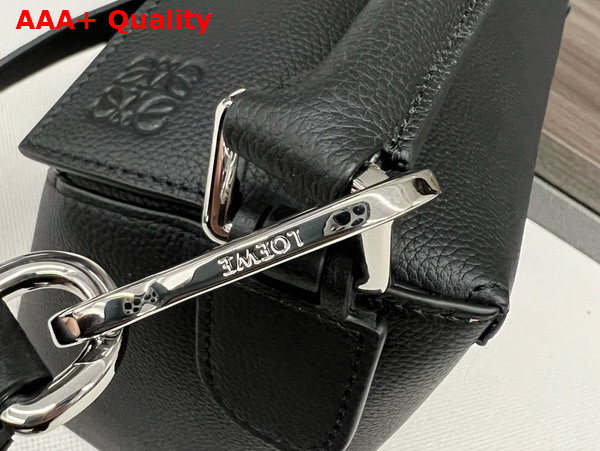 Loewe Small Puzzle Edge Bag in Soft Grained Calfskin Black Replica