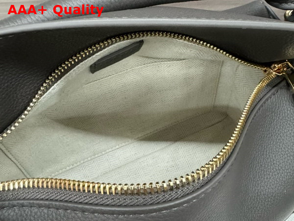 Loewe Small Puzzle Edge Bag in Soft Grained Calfskin Dark Grey Replica