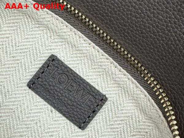 Loewe Small Puzzle Edge Bag in Soft Grained Calfskin Dark Grey Replica