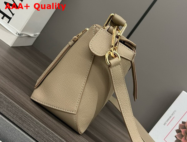 Loewe Small Puzzle Edge Bag in Soft Grained Calfskin Sand Replica