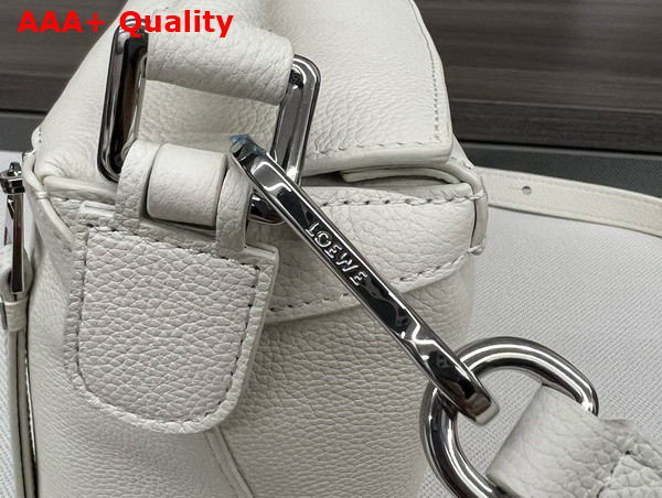 Loewe Small Puzzle Edge Bag in Soft Grained Calfskin Soft White Replica