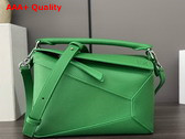 Loewe Small Puzzle Edge Bag in Soft Grained Calfskin Tropical Green Replica