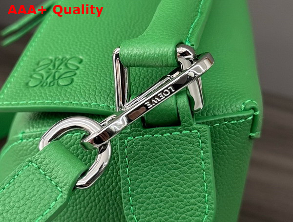 Loewe Small Puzzle Edge Bag in Soft Grained Calfskin Tropical Green Replica
