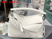 Loewe Small Puzzle Edge Bag in Soft White Soft Grained Calfskin Replica
