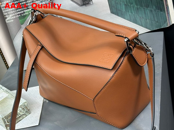 Loewe Small Puzzle Edge Bag in Tan Classic Calfskin Replica
