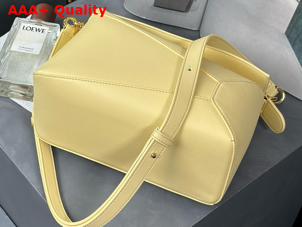 Loewe Small Puzzle Edge Bag in Yellow Classic Calfskin Replica