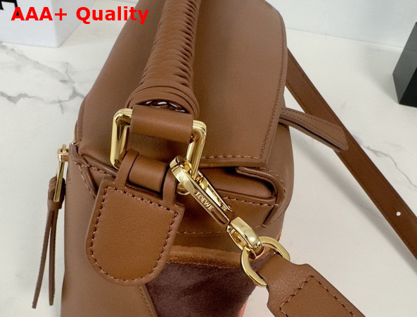 Loewe Small Puzzle Edge Landscape Bag in Pecan Nappa Calfskin Replica