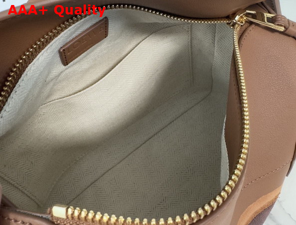 Loewe Small Puzzle Edge Landscape Bag in Pecan Nappa Calfskin Replica