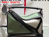 Loewe Small Puzzle Graphic Bag in Classic Calfskin Pale Green Kaolin Replica