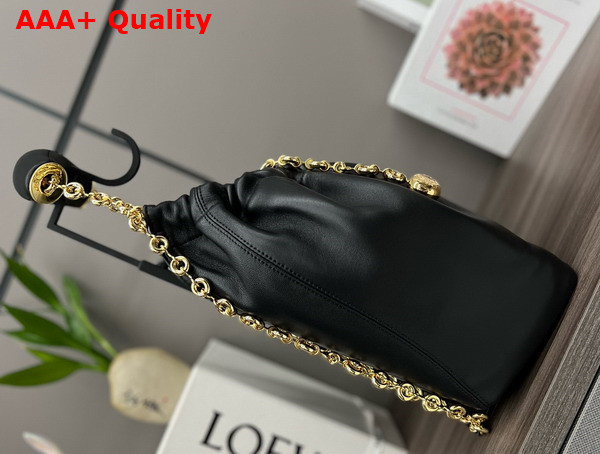 Loewe Small Squeeze Bag in Black Nappa Lambskin Replica