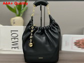 Loewe Small Squeeze Bag in Black Nappa Lambskin Replica