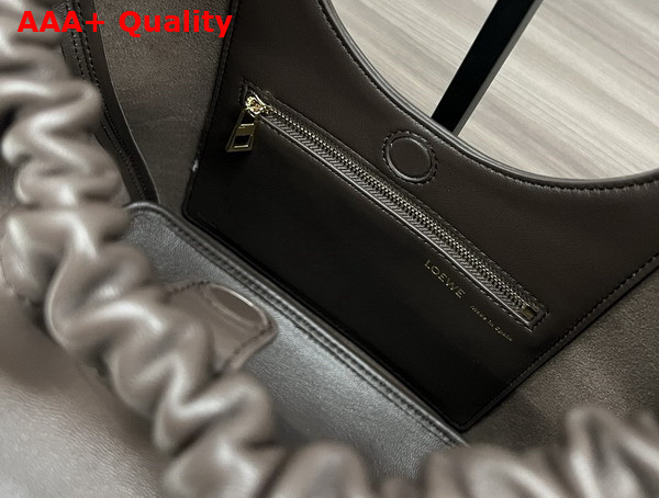 Loewe Small Squeeze Bag in Chocolate Nappa Lambskin Replica