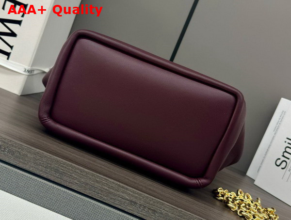 Loewe Small Squeeze Bag in Dark Burgundy Nappa Lambskin Replica