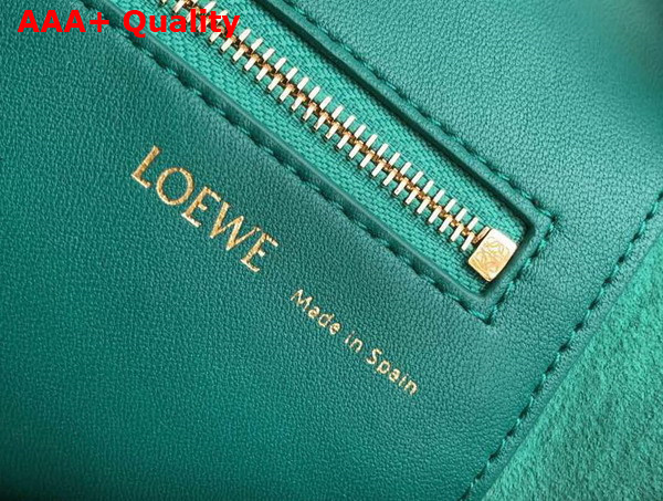 Loewe Small Squeeze Bag in Emerald Green Nappa Lambskin Replica