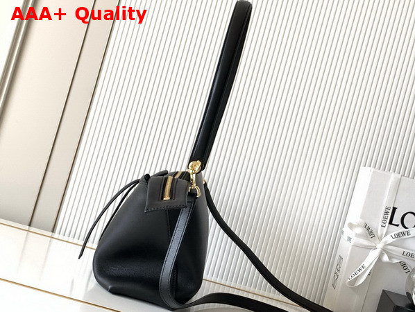 Loewe Small Whisker Bag in Glazed Calfskin Black Replica