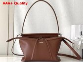 Loewe Small Whisker Bag in Glazed Calfskin Cognac Replica