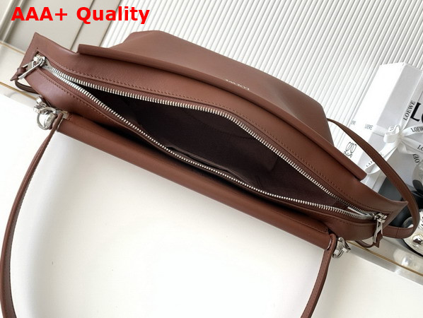 Loewe Small Whisker Bag in Glazed Calfskin Cognac Replica