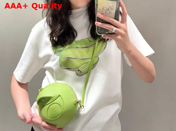Loewe Snake Bag in Smooth Calfskin Meadow Green Replica