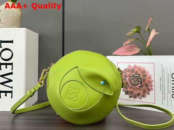 Loewe Snake Bag in Smooth Calfskin Meadow Green Replica